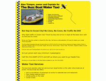 Tablet Screenshot of buzzboatwatertaxi.com